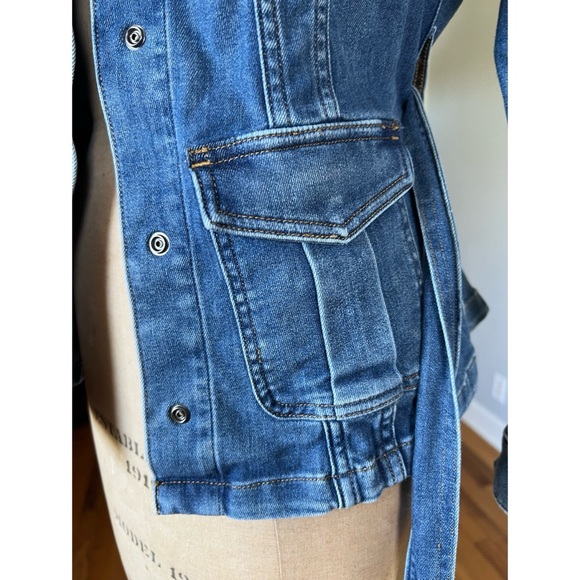 Spanx Denim Jean Jacket Size XS - Picture 4 of 16